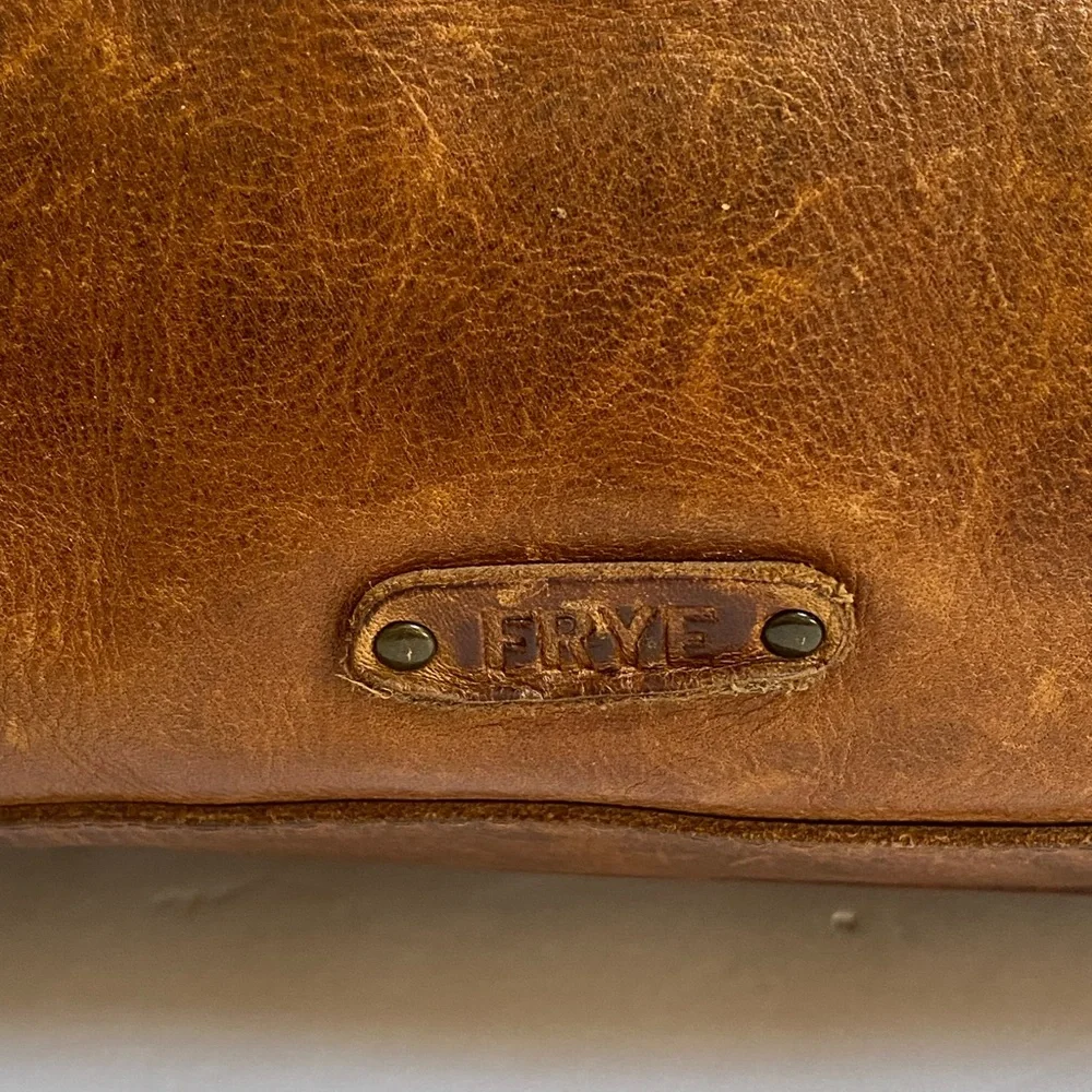 Frye Cognac Brown Leather Satchel
